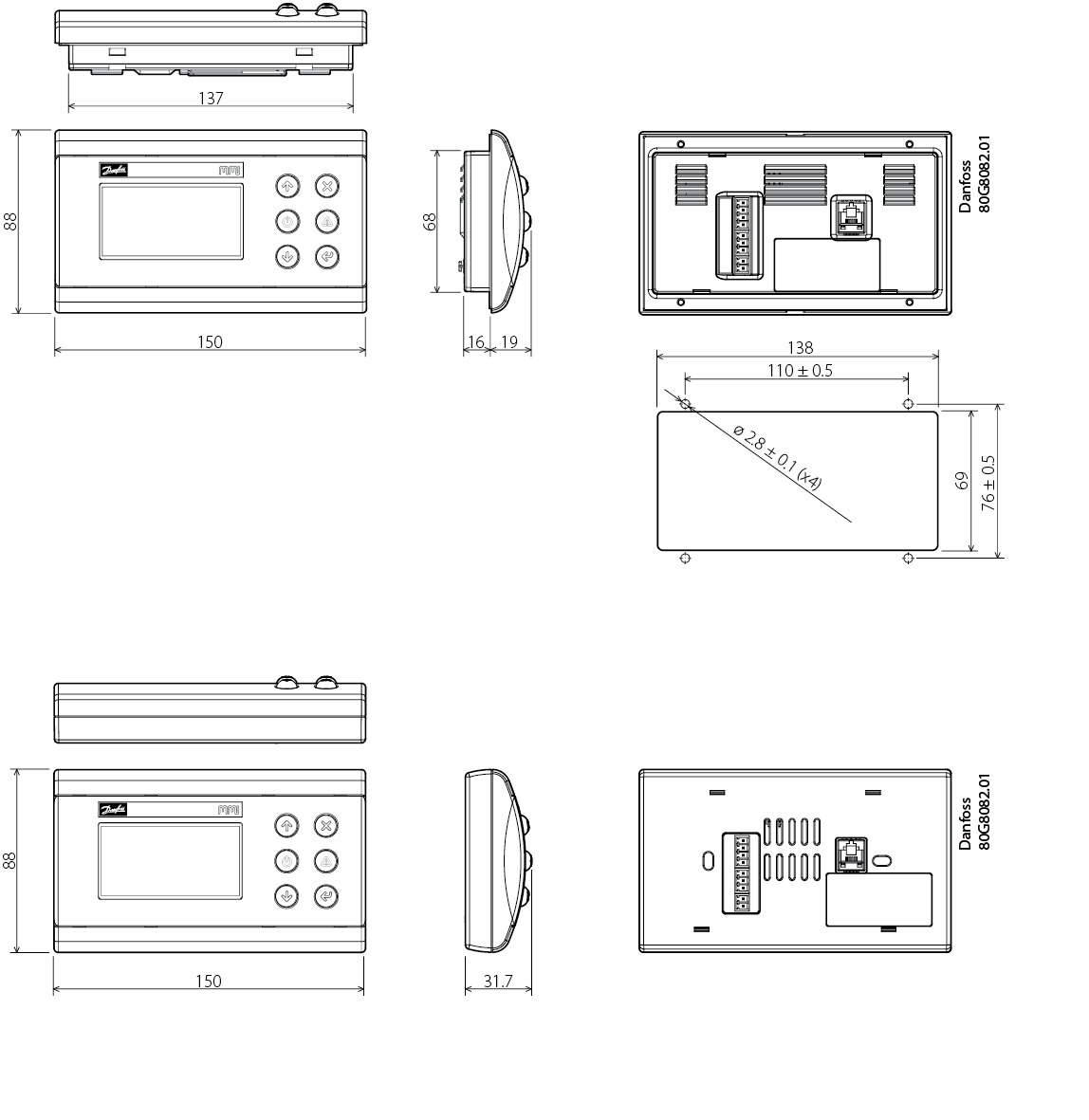 MMIGRS2 080G0294 AK-PC 551 näyttöpaneeli