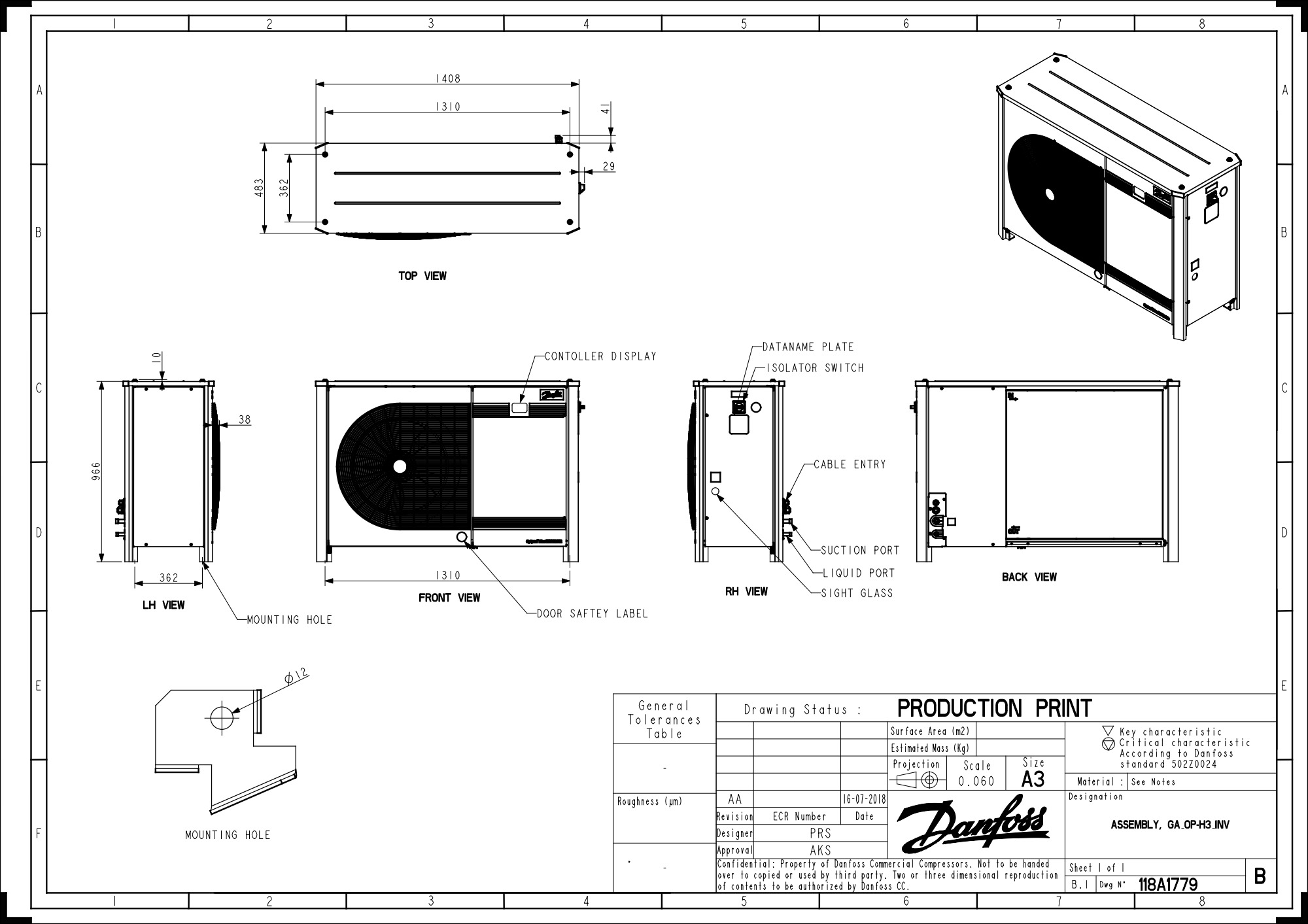 OP-LPKM067LLP02E 114X3304 Optyma Slimpack koneikko A2L