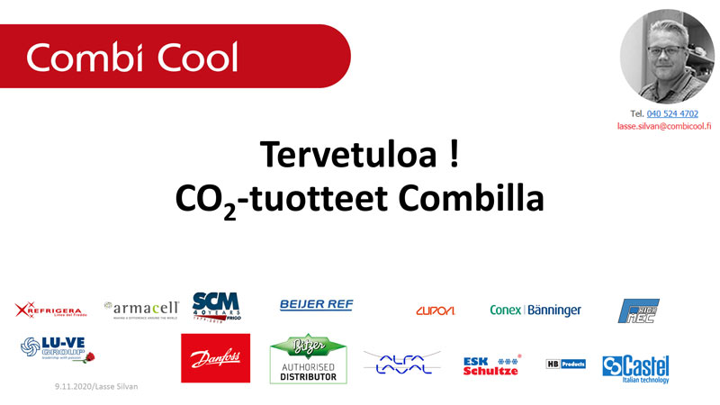 Combinaari CO2 tuotteet Combilla