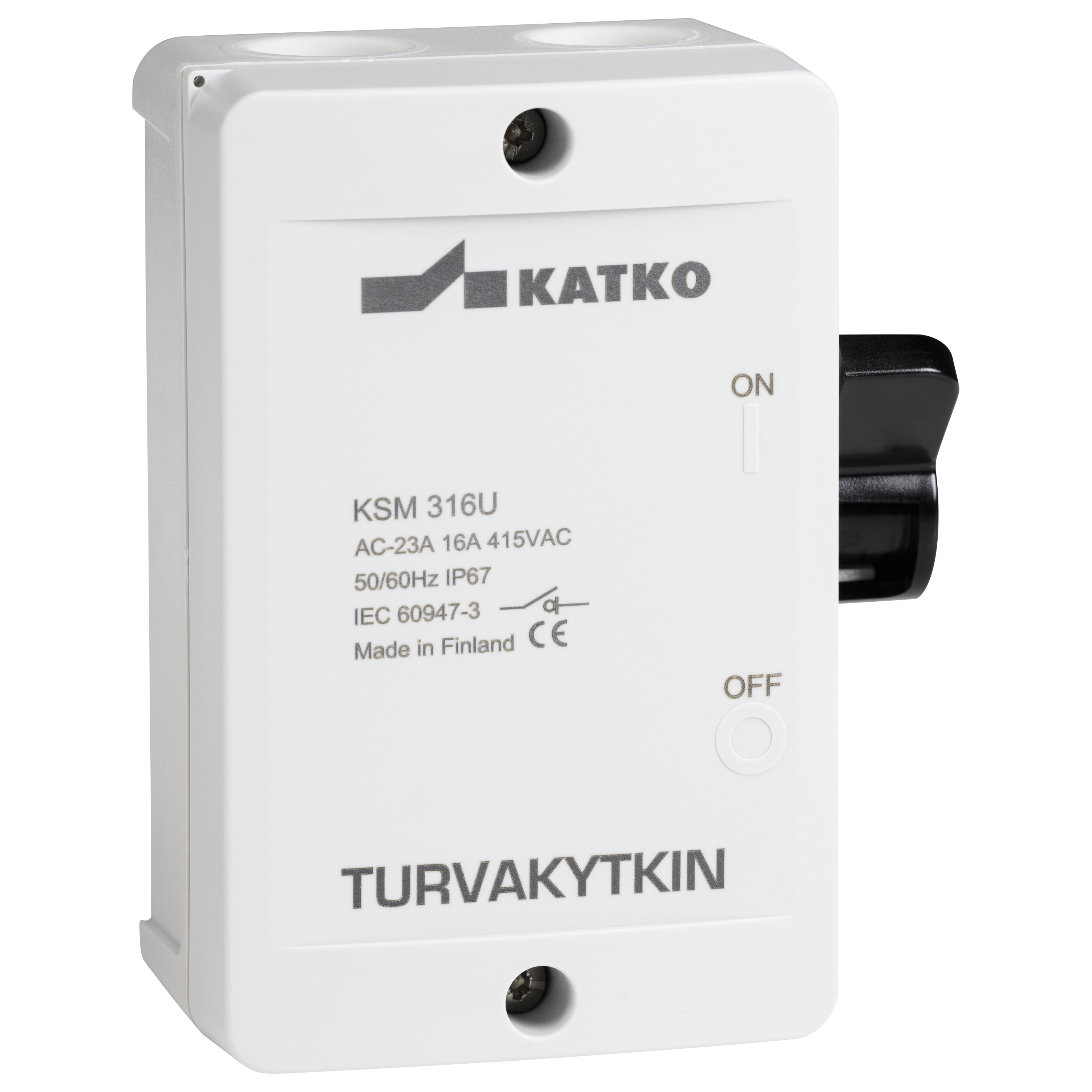 KSM 316U KATKO turvakytkin AC-23 / 16A / 7,5kW / 400V IP67