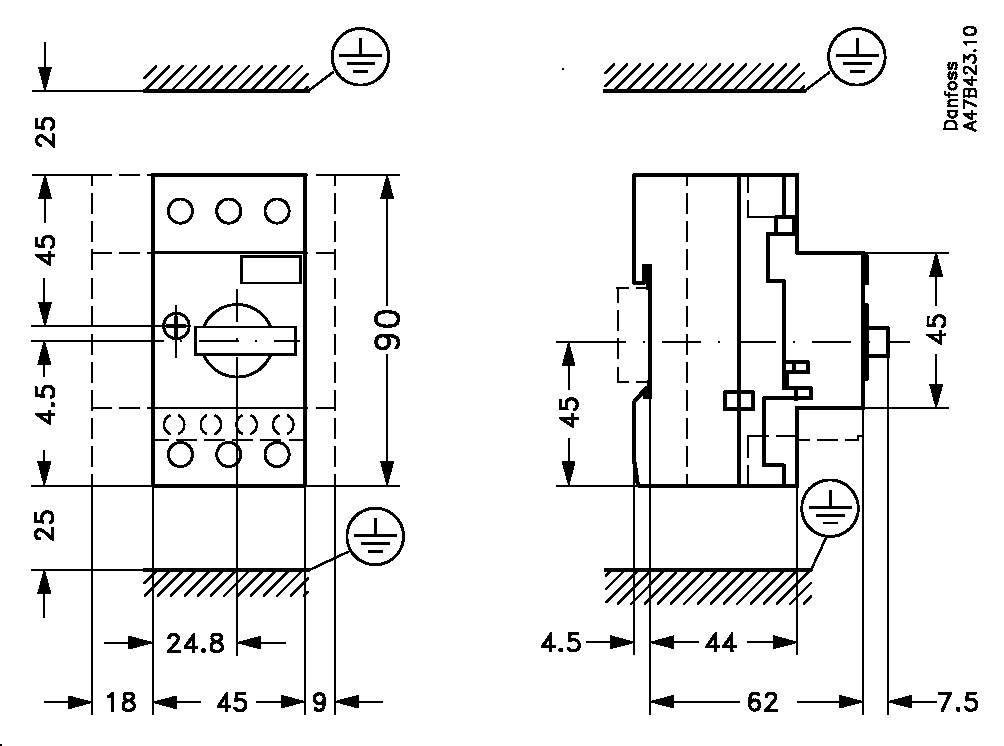 CTI25 10-16A 7,5W 047B3150 pääkytkin